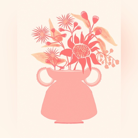 CONTEMPORARY FLORAL ART PRINT - Picture 2 of 3